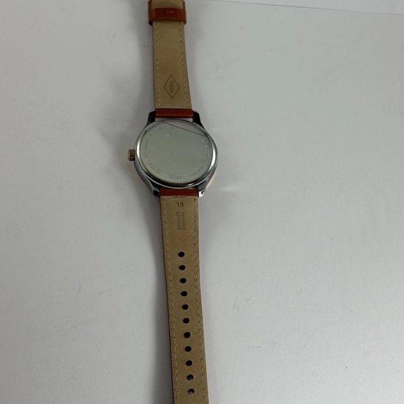 FOSSIL RYE MULTIFUNCTION Watch Blue Dial Leather Band Women's BQ3765 - Picture 14 of 16